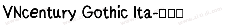 VNcentury Gothic Ita字体转换